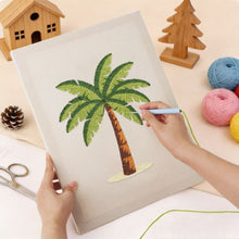 Cargar imagen en el visor de la galería, Punch Needle Kit con marco - Paraíso de Palmeras