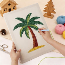 Cargar imagen en el visor de la galería, Punch Needle Kit con marco - Escape a la Isla