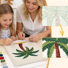Cargar imagen en el visor de la galería, Punch Needle Kit con marco - Escape a la Isla