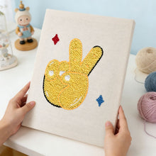 Cargar imagen en el visor de la galería, Punch Needle Kit con marco - Paz y Brillo