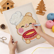 Cargar imagen en el visor de la galería, Punch Needle Kit con marco - Conejo Repostero