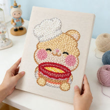 Cargar imagen en el visor de la galería, Punch Needle Kit con marco - Conejo Repostero