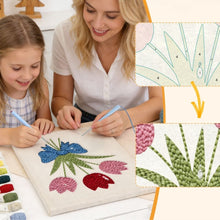 Cargar imagen en el visor de la galería, Punch Needle Kit con marco - Ramo de Tulipanes