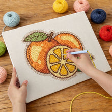 Cargar imagen en el visor de la galería, Punch Needle Kit con marco - Naranjas Frescas