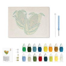 Cargar imagen en el visor de la galería, Punch Needle Kit con marco - Maíz Dorado