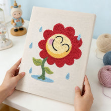 Cargar imagen en el visor de la galería, Punch Needle Kit con marco - Alegría en Día Lluvioso