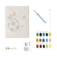 Cargar imagen en el visor de la galería, Punch Needle Kit con marco - Estrellas del Fútbol