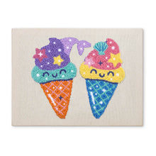 Cargar imagen en el visor de la galería, Punch Needle Kit con marco - Sueños de Helado Figured'Art