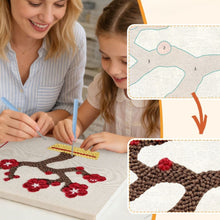Cargar imagen en el visor de la galería, Punch Needle Kit con marco - Bonsái de Flor de Cerezo