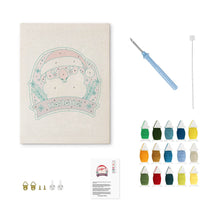 Cargar imagen en el visor de la galería, Punch Needle Kit con marco - Risa de Santa