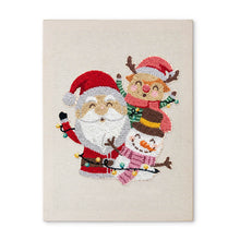 Cargar imagen en el visor de la galería, Punch Needle Kit con marco - Santa y Amigos Figured'Art