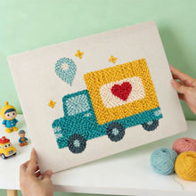 Cargar imagen en el visor de la galería, Punch Needle Kit con marco - Entrega de Amor