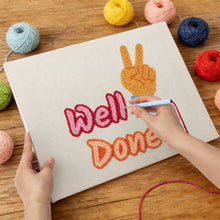 Cargar imagen en el visor de la galería, Punch Needle Kit con marco - Well Done