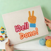 Cargar imagen en el visor de la galería, Punch Needle Kit con marco - Well Done