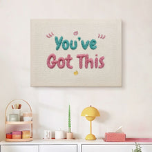 Cargar imagen en el visor de la galería, Punch Needle Kit con marco - You've Got This