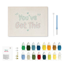 Cargar imagen en el visor de la galería, Punch Needle Kit con marco - You've Got This
