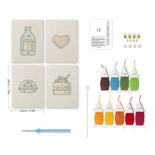 Cargar imagen en el visor de la galería, Punch Needle Kit (4 piezas) con marcos - Favoritos Deliciosos 1