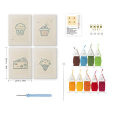 Cargar imagen en el visor de la galería, Punch Needle Kit (4 piezas) con marcos - Colección Bocados Sabrosos 2