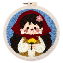 Cargar imagen en el visor de la galería, Punch Needle Pequeña alsaciana con flores