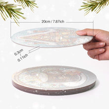Cargar imagen en el visor de la galería, Pintar por números Juegos de Mesa 20 cm (6 piezas) - Casa de Jengibre, Árbol de Navidad y Diseños de Invierno