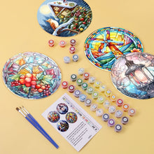 Cargar imagen en el visor de la galería, Sets de mesa Pintar por números 20 cm (4 piezas) - Vacaciones y Naturaleza