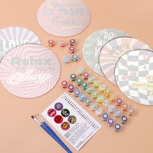 Cargar imagen en el visor de la galería, Pintar por números Sets de Mesa 20 cm (6 piezas) - Cita Motivadora