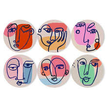Cargar imagen en el visor de la galería, Pintar por números Juegos de Mesa 20 cm (6 piezas) - Rostro Abstracto Moderno
