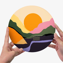 Cargar imagen en el visor de la galería, Pintar por números Juegos de Mesa 20 cm (6 piezas) - Montaña Abstracta Moderna