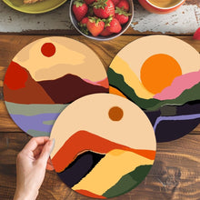 Cargar imagen en el visor de la galería, Pintar por números Juegos de Mesa 20 cm (6 piezas) - Montaña Abstracta Moderna