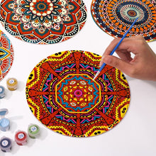 Cargar imagen en el visor de la galería, Pintar por números Juegos de Mesa 20 cm (6 piezas) - Mandala Bohemio Redondo