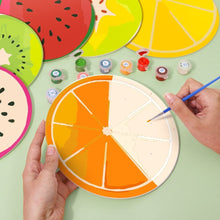 Cargar imagen en el visor de la galería, Pintar por números Juegos de Mesa 20 cm (6 piezas) - Rodajas de Frutas Coloridas