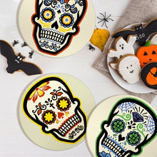 Cargar imagen en el visor de la galería, Pintar por números Juegos de Mesa 20 cm (6 piezas) - Cráneo Colorido del Día de los Muertos