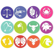 Cargar imagen en el visor de la galería, Pintar por números Juegos de Mesa 20 cm (12 piezas) - Serie Signos del Zodiaco 2