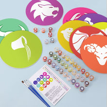 Cargar imagen en el visor de la galería, Pintar por números Juegos de Mesa 20 cm (12 piezas) - Serie Signos del Zodiaco 2