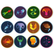 Cargar imagen en el visor de la galería, Pintar por números Juegos de Mesa 20 cm (12 piezas) - Serie Signos del Zodiaco 3