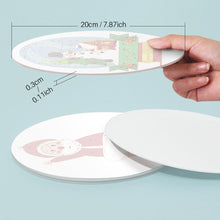 Cargar imagen en el visor de la galería, Pintar por números Salvamenteles 20 cm (4 piezas) - Papá Noel y Sonrisas Nevadas