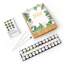 Cargar imagen en el visor de la galería, Calendario Pintura por Números 2026 - Plantas de Interior en Maceta