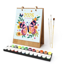 Cargar imagen en el visor de la galería, Calendario Pintura por Números 2026 - Mariposas Coloridas Figured'Art