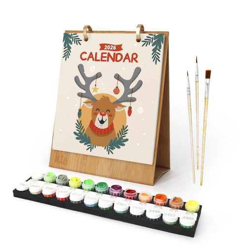 Calendario Pintura por Números 2026 - Iconos de la Navidad Figured'Art