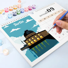 Cargar imagen en el visor de la galería, Calendario Pintura por Números 2027 - Monumentos Famosos
