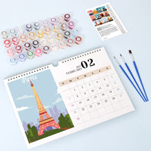 Cargar imagen en el visor de la galería, Calendario Pintura por Números 2027 - Monumentos Famosos