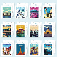 Cargar imagen en el visor de la galería, Calendario Pintura por Números 2027 - Viajes por el Mundo