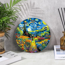 Cargar imagen en el visor de la galería, Reloj de Pintar por Números - Noche estrellada y Girasoles
