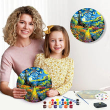 Cargar imagen en el visor de la galería, Reloj de Pintar por Números - Noche estrellada y Girasoles