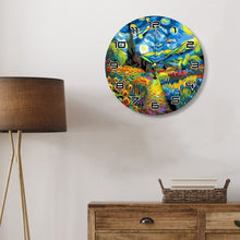 Cargar imagen en el visor de la galería, Reloj de Pintar por Números - Noche estrellada y Girasoles