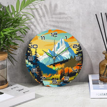 Cargar imagen en el visor de la galería, Reloj de Pintar por Números - Montaña al Atardecer