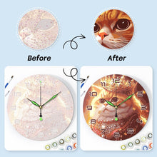 Cargar imagen en el visor de la galería, Reloj de Pintar por Números - Gato Real