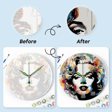Cargar imagen en el visor de la galería, Reloj de Pintar por Números - Retrato de Marilyn