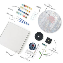 Cargar imagen en el visor de la galería, Reloj de Pintar por Números - Rosa Encantada