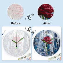Cargar imagen en el visor de la galería, Reloj de Pintar por Números - Rosa Encantada